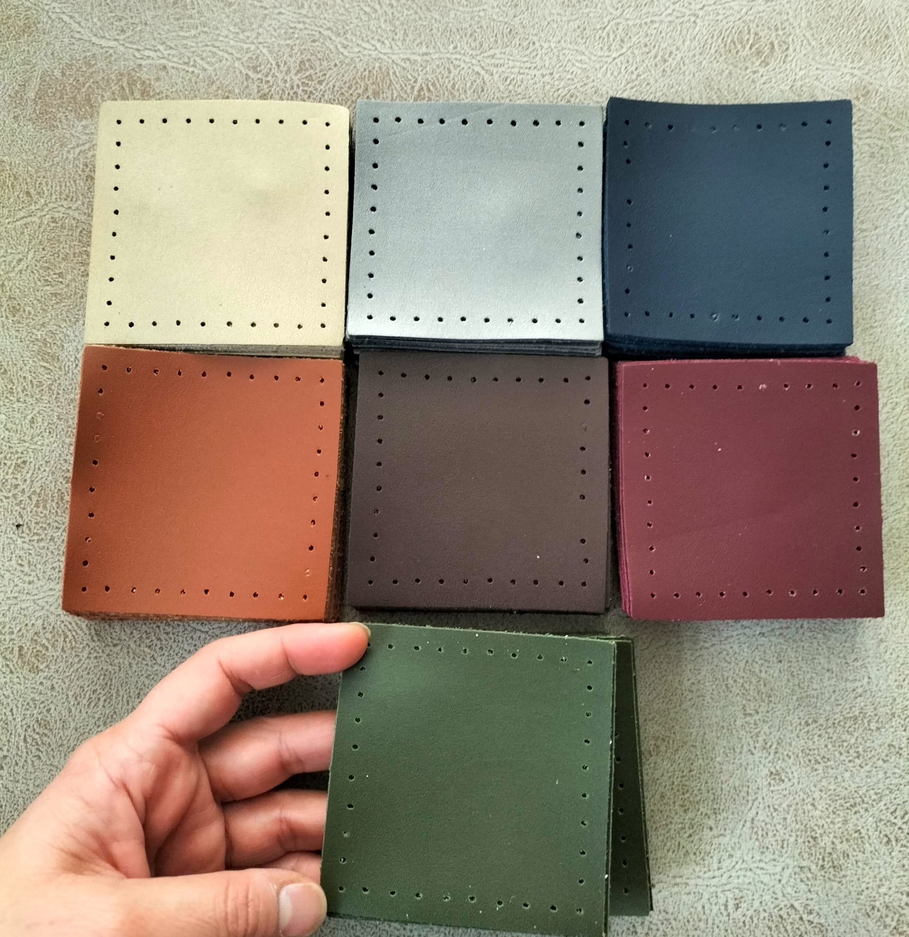 Deri Parça Çanta Yapımı için 12 adet