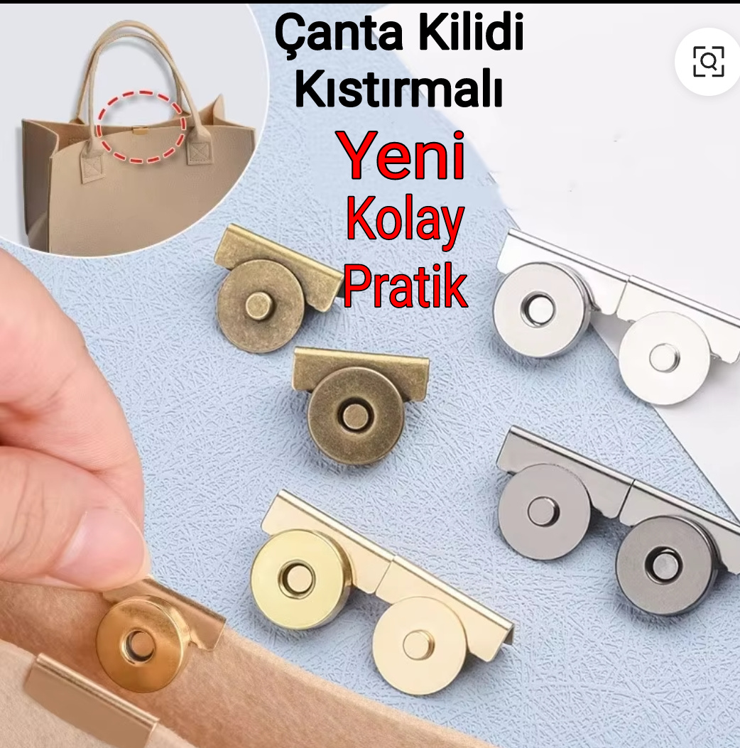 Çanta Kilidi Kıstırmalı 1 çift
