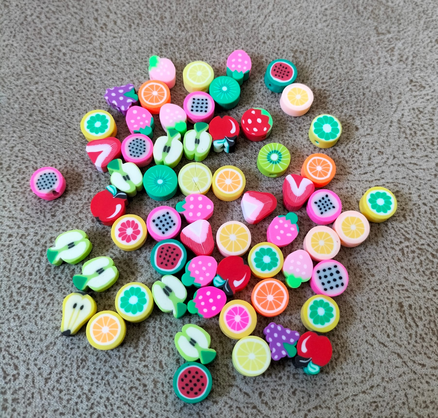 Fimo Boncuk Meyve 60 adet