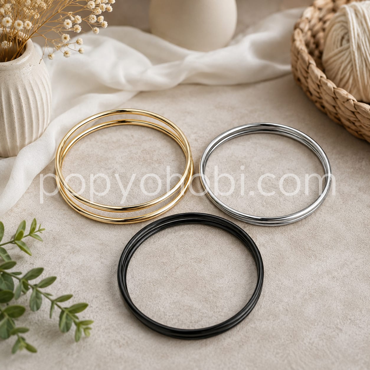 Metal Çanta Sapı Yuvarlak 13 cm 1 çift