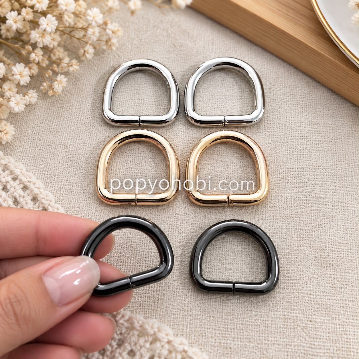 D halka 2,5 cm (2 adet)