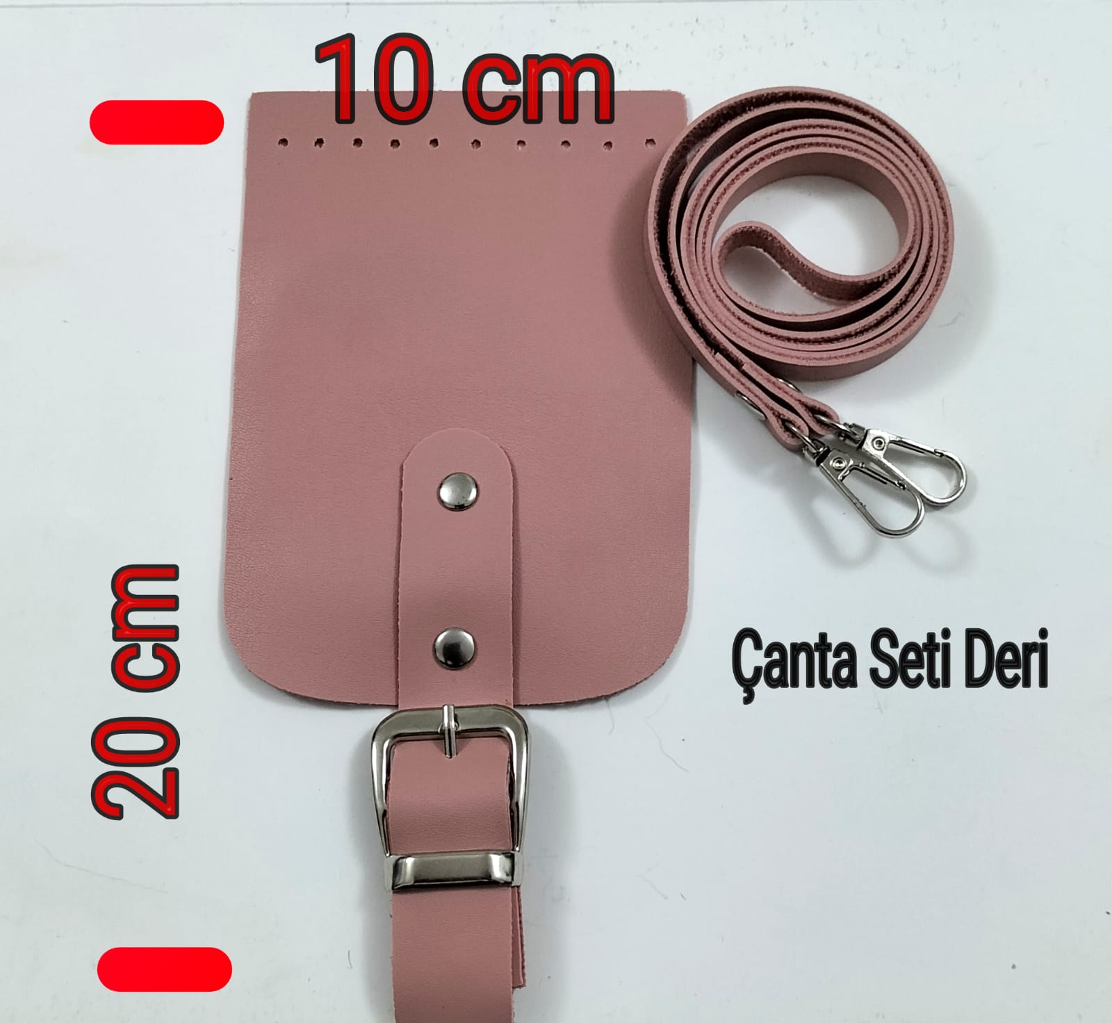 Kapaklı Çanta Seti Suni Deri