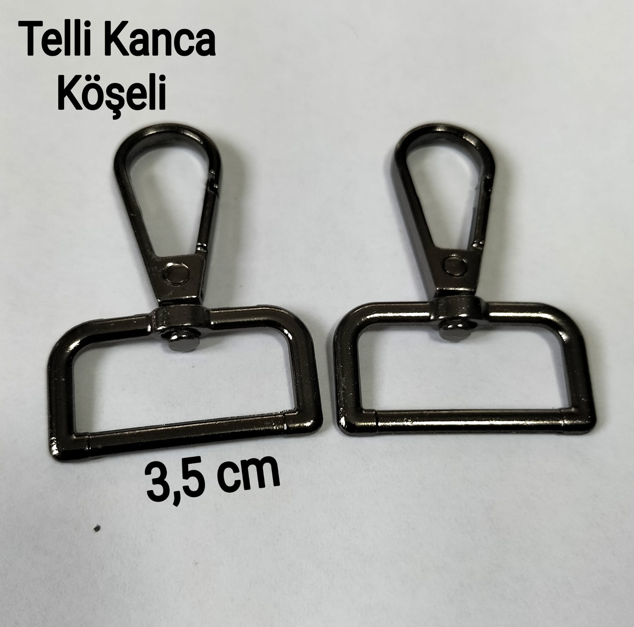 Telli Kanca Köşeli 3,5 cm Füme 2 adet