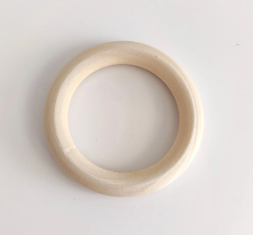 Diş Kaşıyıcı, Dişlik Ahşap Halka 7 cm 1 Adet