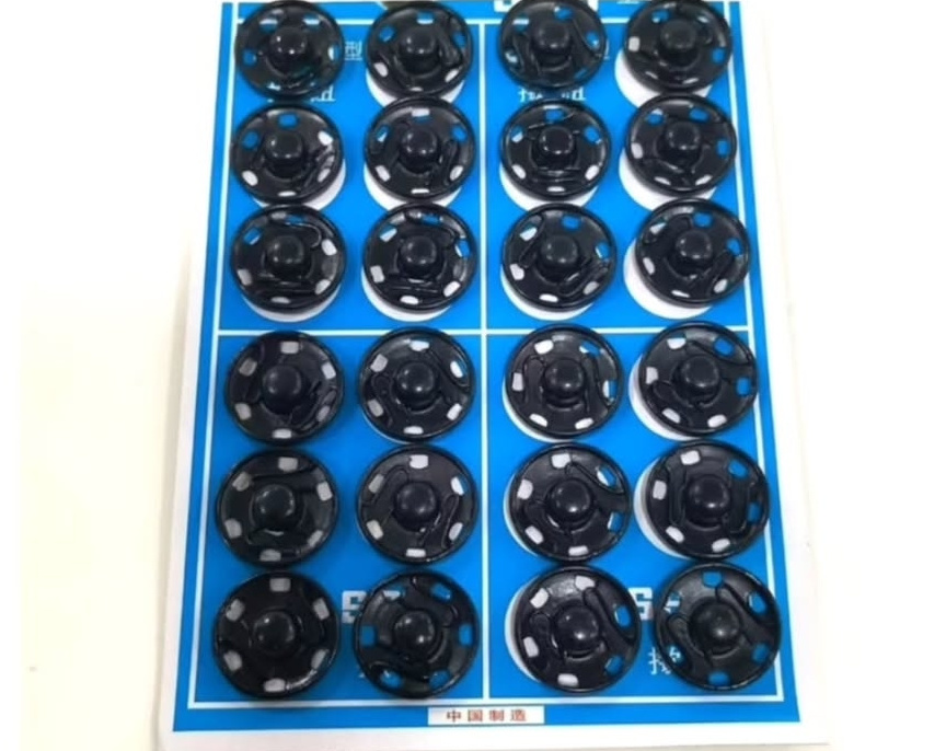 Metal Çıt Çıt 15 mm siyah 24 adet