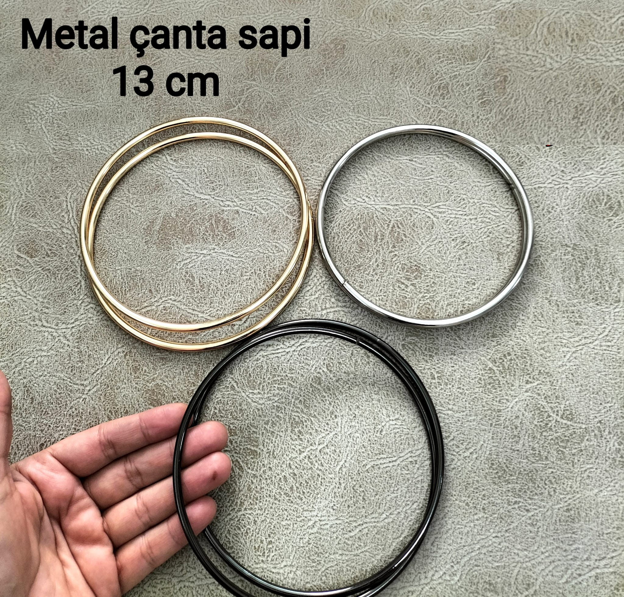 Metal Çanta Sapı 13 cm 1 çift