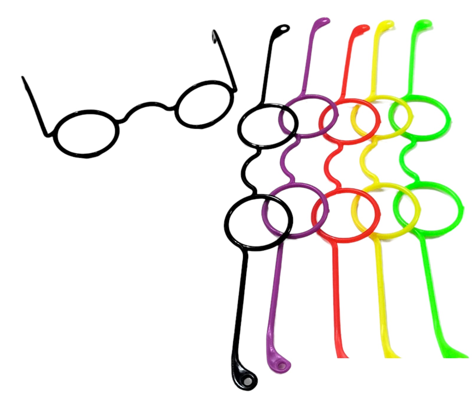 Amigurumi Dikilebilir Gözlük 1 paket(5 adet) karışık renk