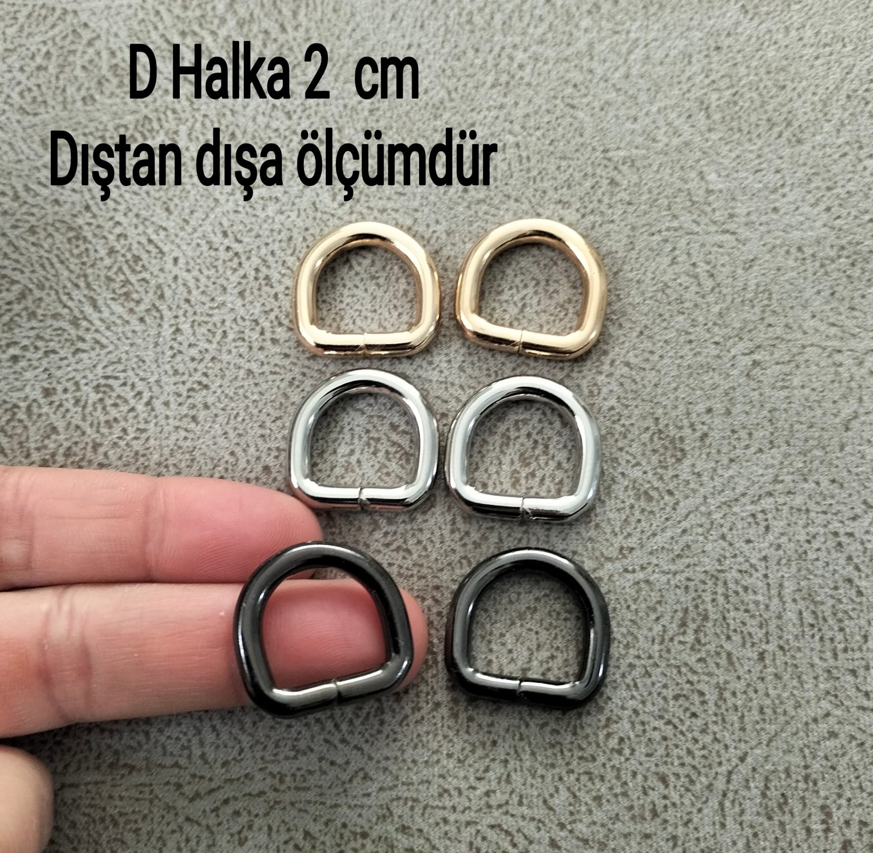 D Halka 2 cm (2 Adet)