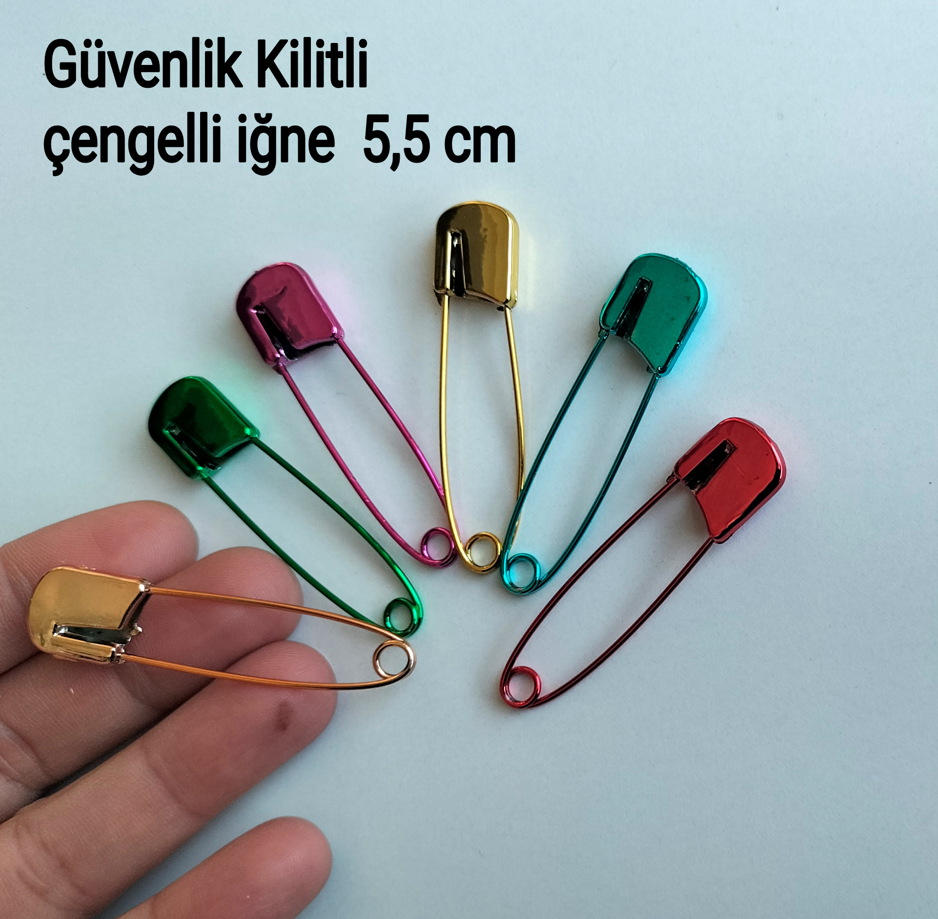 Güvenlikli Çengelli İğne 5,5 cm (5 adet)