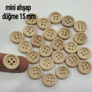Ahşap Düğme 10 mm 25 adet
