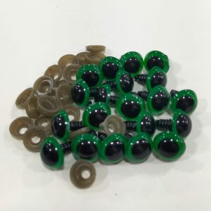 14 mm Vidalı Göz (10 çift) yeşil
