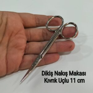 Dikiş Nakış Makası Kıvrık Uçlu 11 cm Kaliteli
