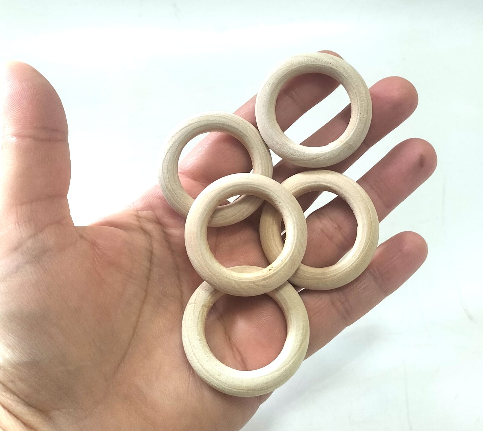 Ahşap Halka Küçük 4 cm (5 adet)