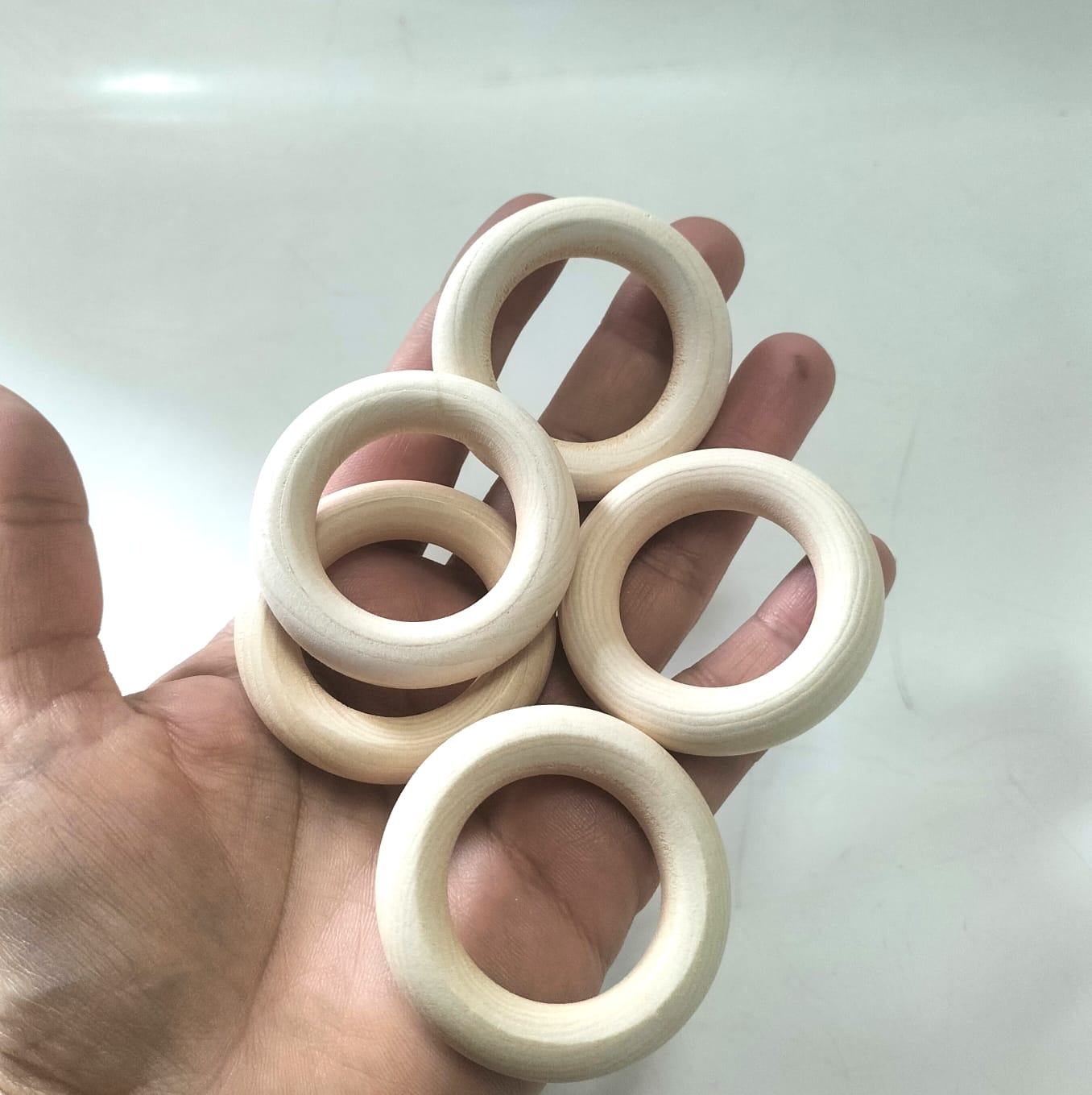 Ahşap Halka Küçük 5 cm 1 paket (5 adet)
