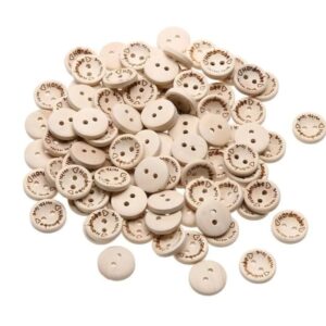 Ahşap Handmade Düğme 20 mm (20 adet)