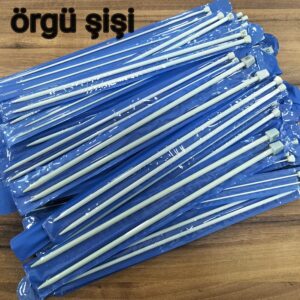 Örgü Şişi Metal 1 çift (5-6-6,5 mm)