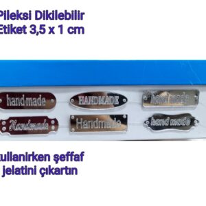 Pileksi Etiket Dikilebilir 6 adet Handmade