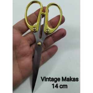Vintage Makas Gold 14 cm Kaliteli Keskin