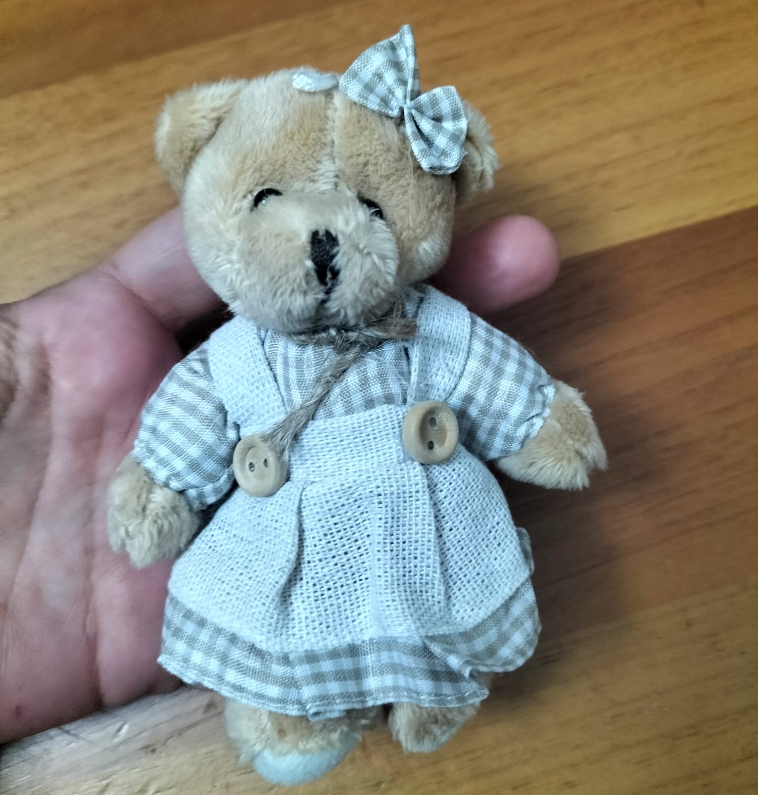 Elbiseli Ayıcık 11 cm 1 adet