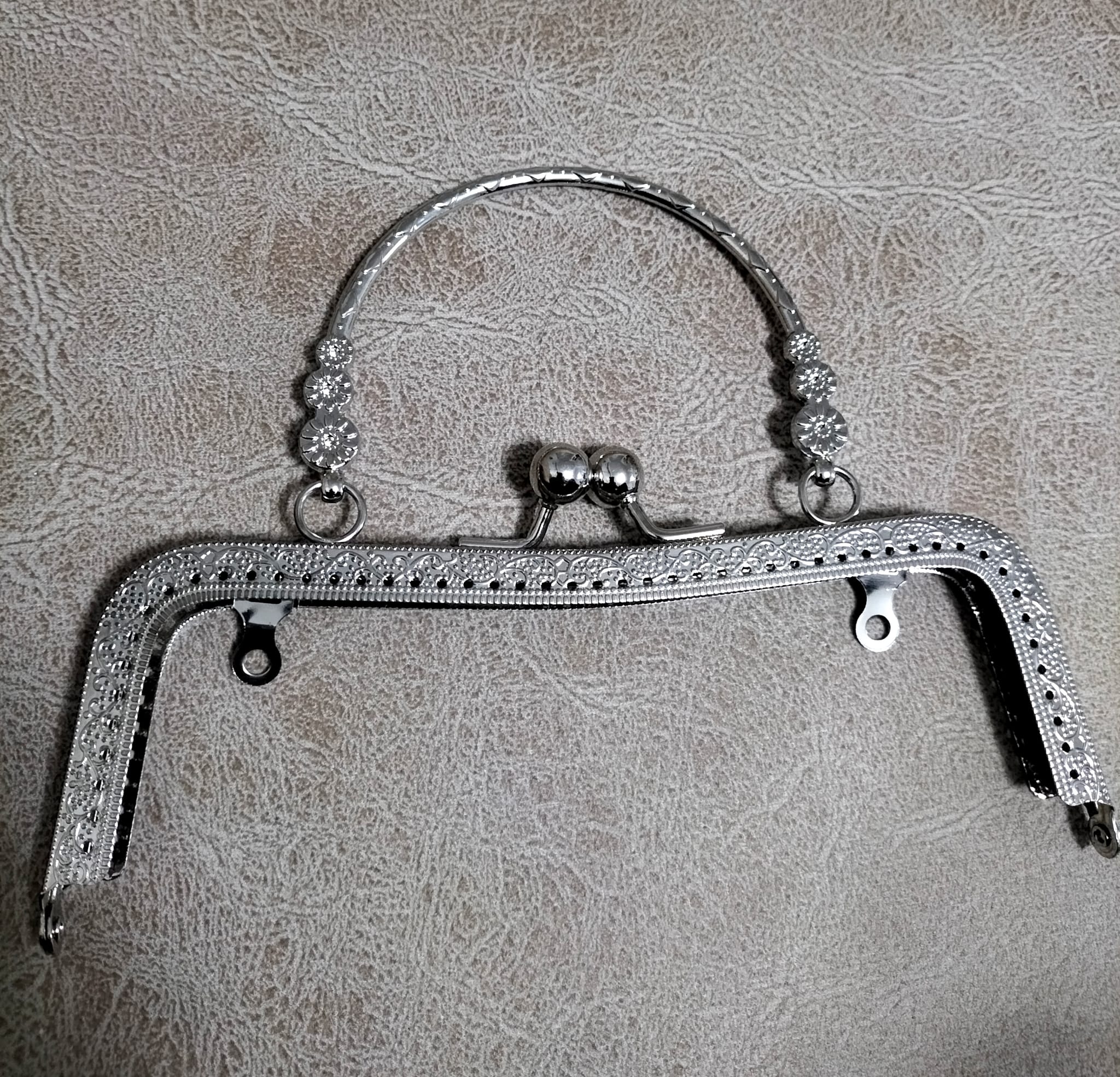 Çanta Cüzdan Klipsi Çiçekli 20 cm