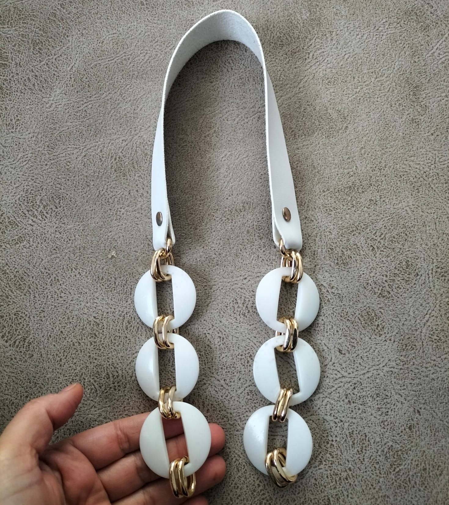 Çanta Sapı Deri Boncuklu 60 cm 1 adet